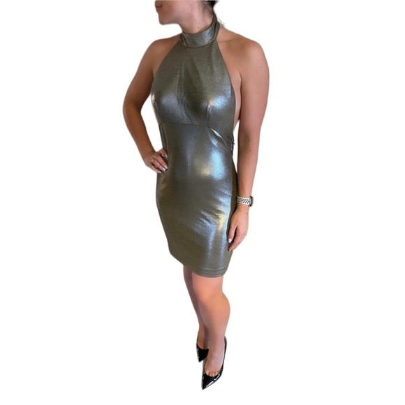 Jovani Halter Backless Dress - Picture 3 of 5